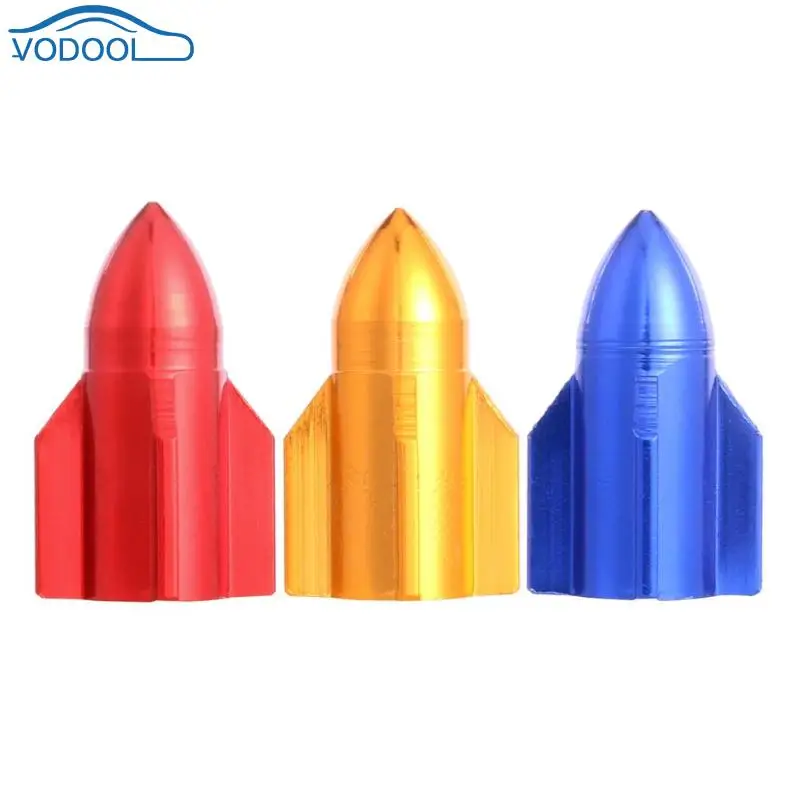 

VODOOL 1pc Aluminum Car Truck Air Port Cover Tire Rim Valve Wheel Stem Caps Car Tire Valve Caps Bullet Type Car Styling