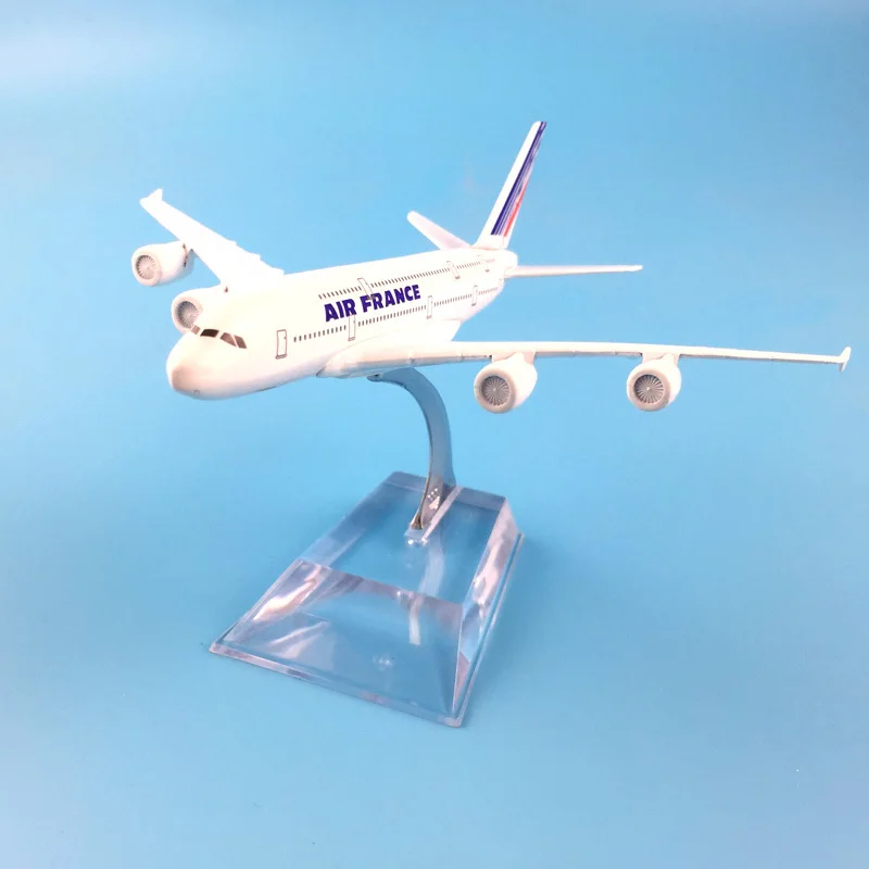 

Airplane Model 16cm Air France Plane Aircraft Model Diecast Metal Model Aeroplane 1:400 Airbus 380 Plane Airplane Model Toy