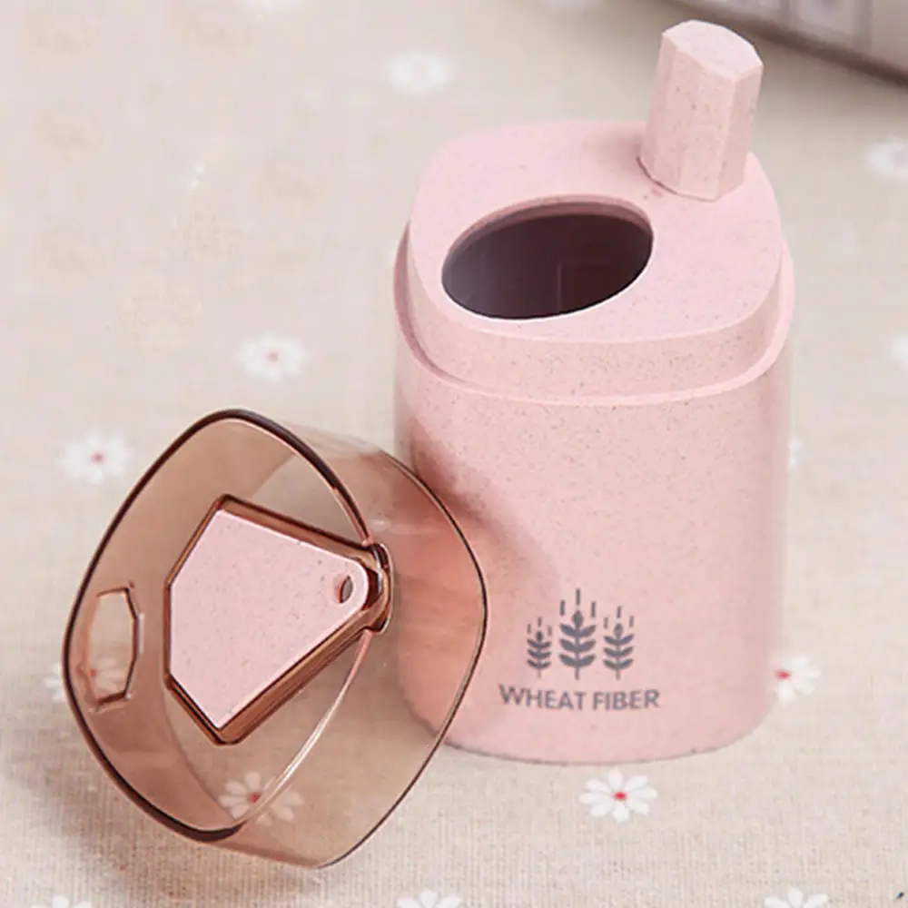

2pcs Toothpick Storage Heart Square Shape Box Environmentally Friendly Materials Automatic Toothpick Holder