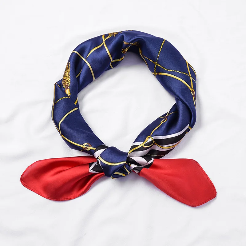 

Free shipping 70*70 inside ladies silk fashion small square