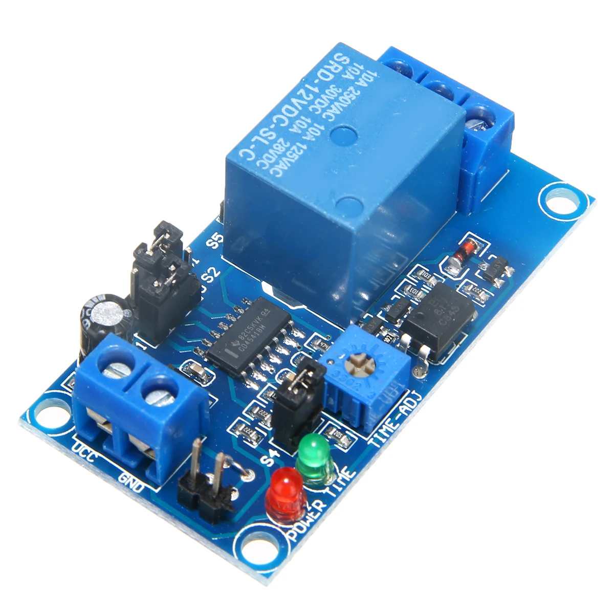 

1pc DC 12V Time Delay Relay Module Circuit Timer Timing Board Switch Trigger Adjustable Delay Relay Control Module Delay Switch