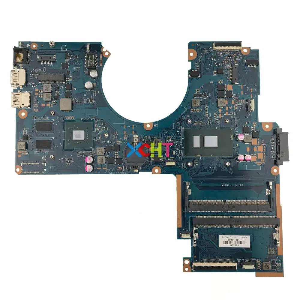  901581-001 901581-601 DAG34AMB6D0 w 940MX 4GB i7-7500U CPU for HP Pavilion Notebook 15-au Series PC