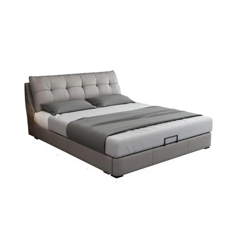 

Mobilya Matrimonio Set Mobili Yatak Totoro Modern Room Frame Leather bedroom Furniture Cama Moderna Mueble De Dormitorio Bed