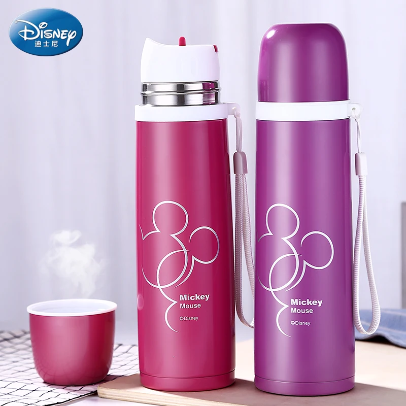 Disney 450ml Thermos Feeding Bottle Vacuum Flask Insulation Feeding Cup My Bottles Leak poof