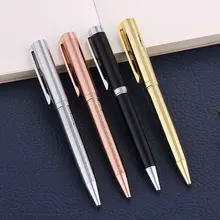 4 цвета Ретро Выгравированная металлическая шариковая ручка бизнес школьные принадлежности шариковая офисная деловая ручка для конференций