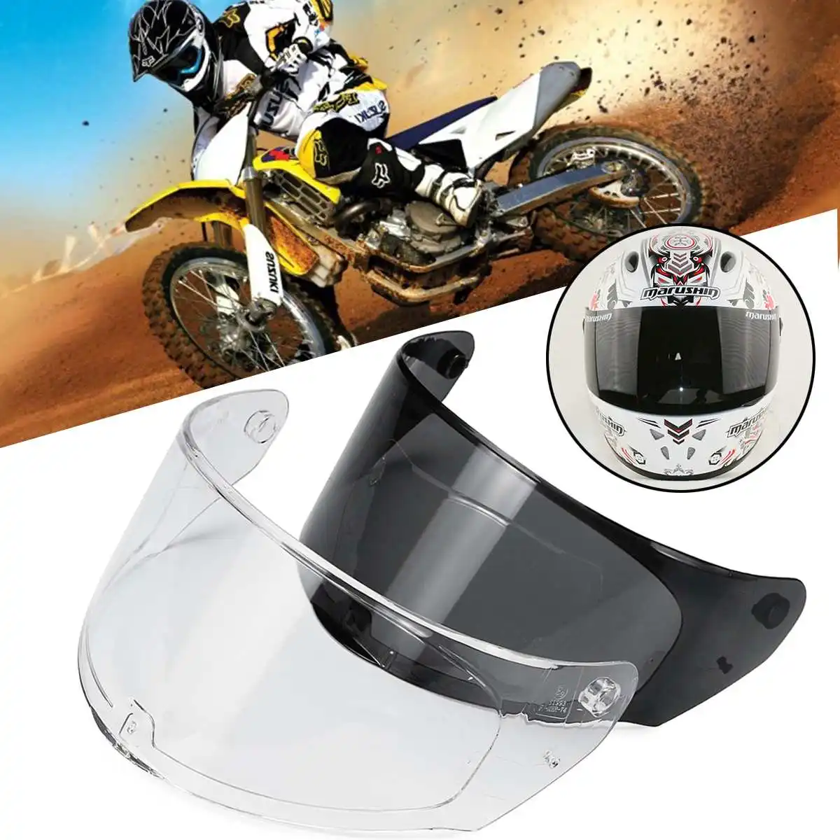 

Helmet Lens Motorcycle Helmet Visor Shield For LS2 FF352 FF351 FF369 FF384 Full Face Helmet