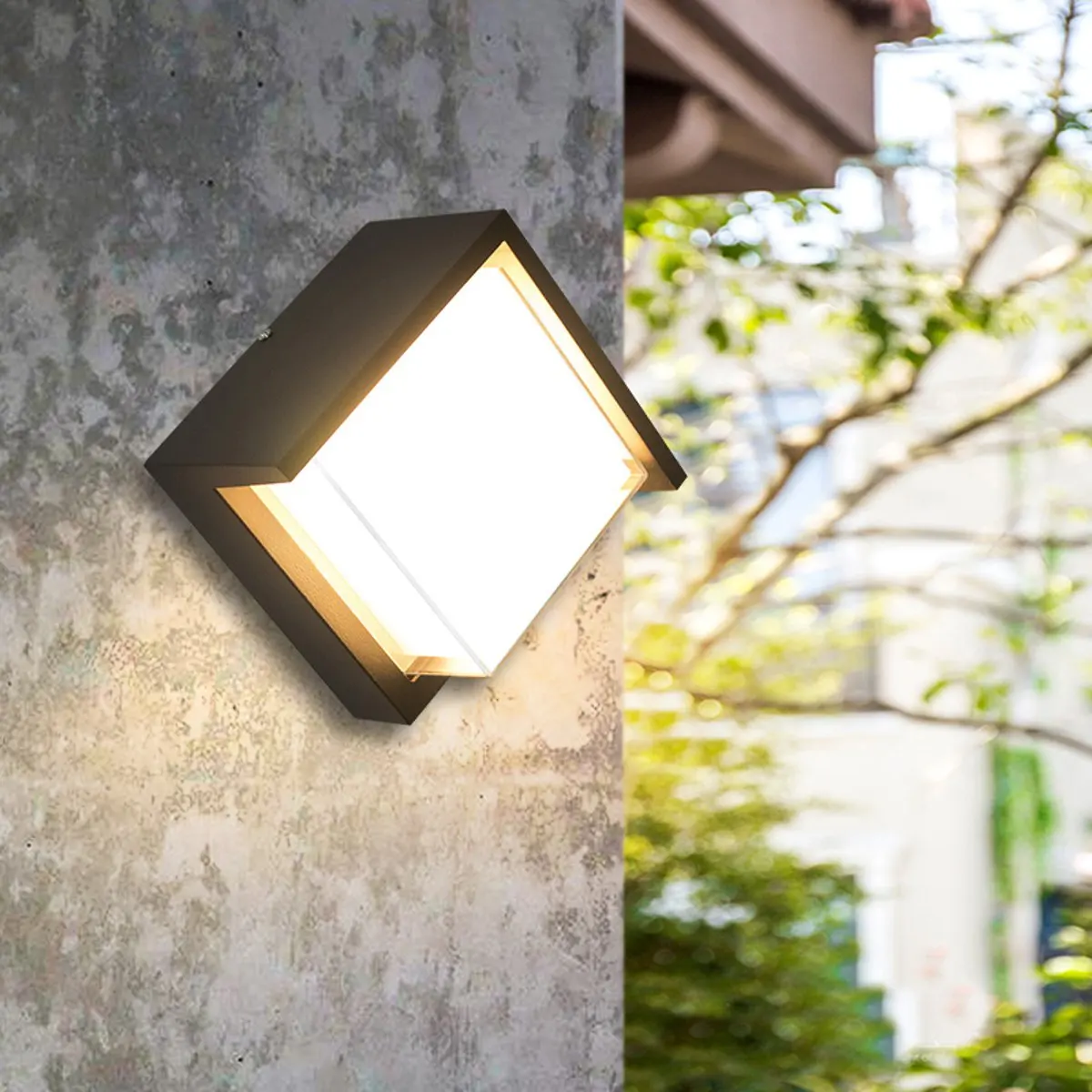 

LED Wall Light Indoor Outdoor Night Light 12W Waterproof Garden Porch Lamp Fixtures Outdoor Lighting Black Round / Square