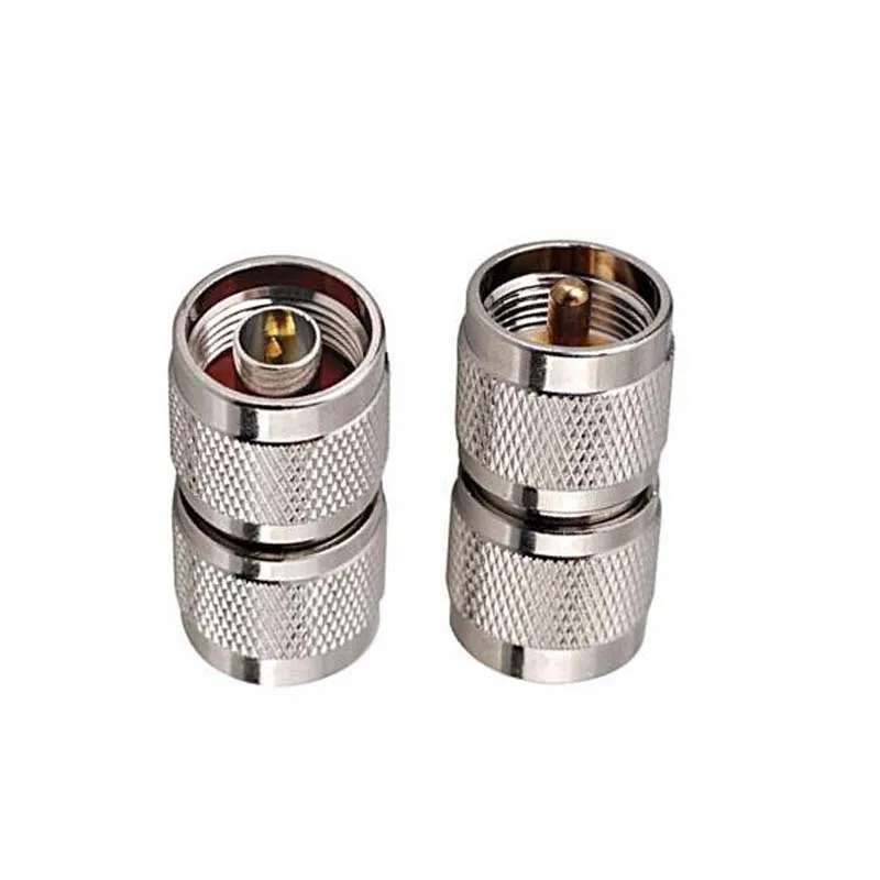 Коннектор JX 2 шт. радиочастотный коаксиальный адаптер UHF PL259 разъем типа SO239 в