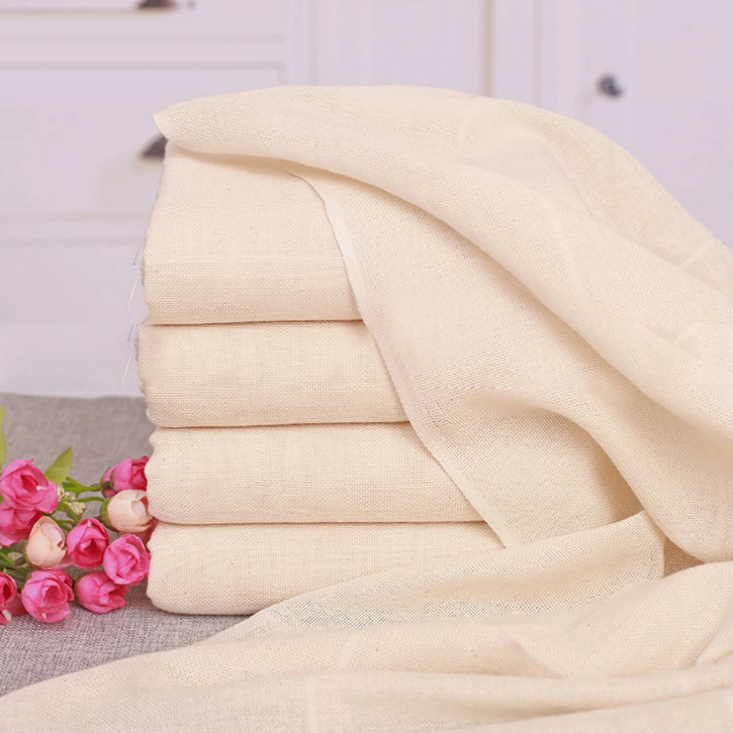 

Behogar 115cm Soft Breathable Water Absorption Cotton Tofu Cheese Cloth for Home Restaurant Kitchen Cooking