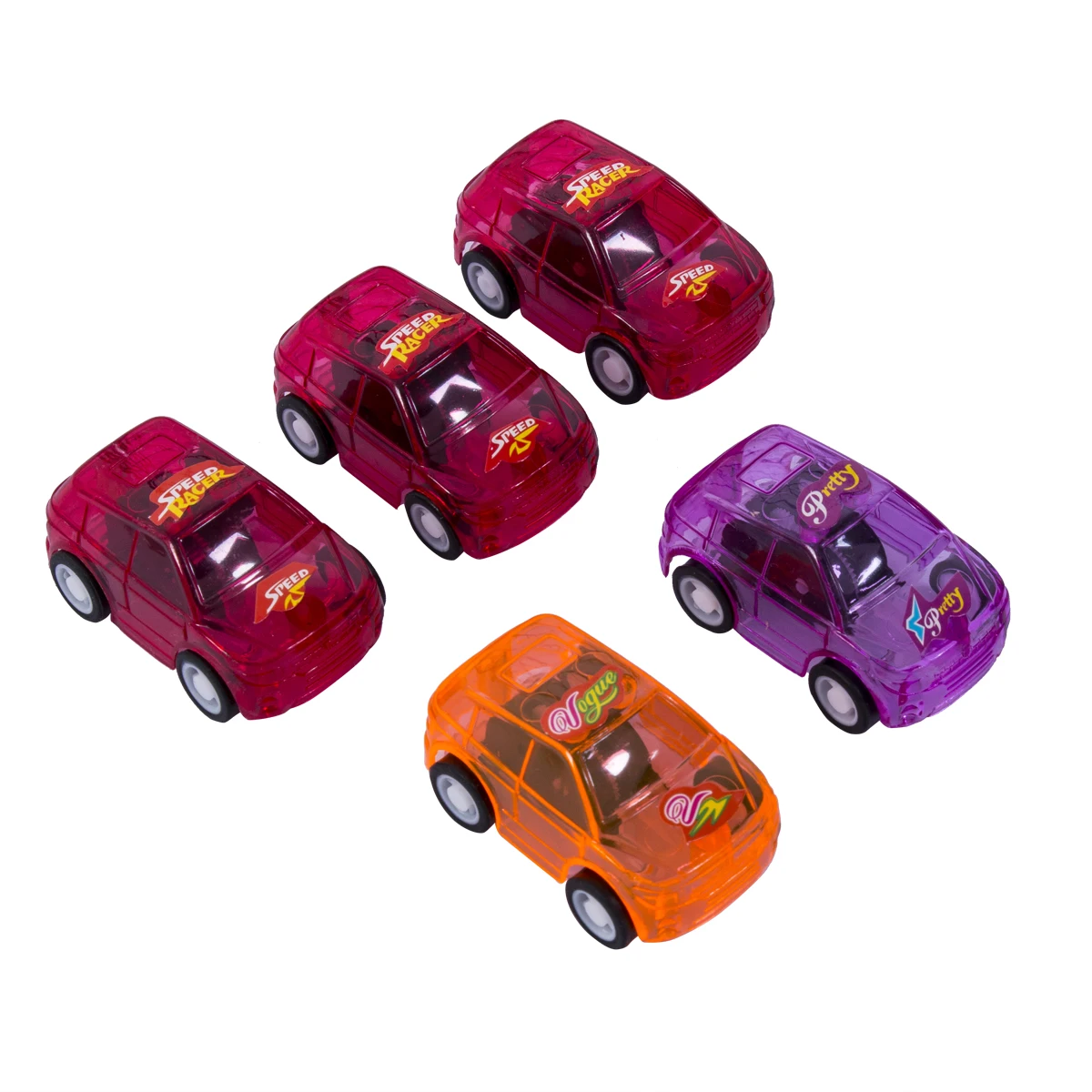 NEW 5pcs Set Truck Vehicle Mini Pull Back Car Model Moveable Racer
