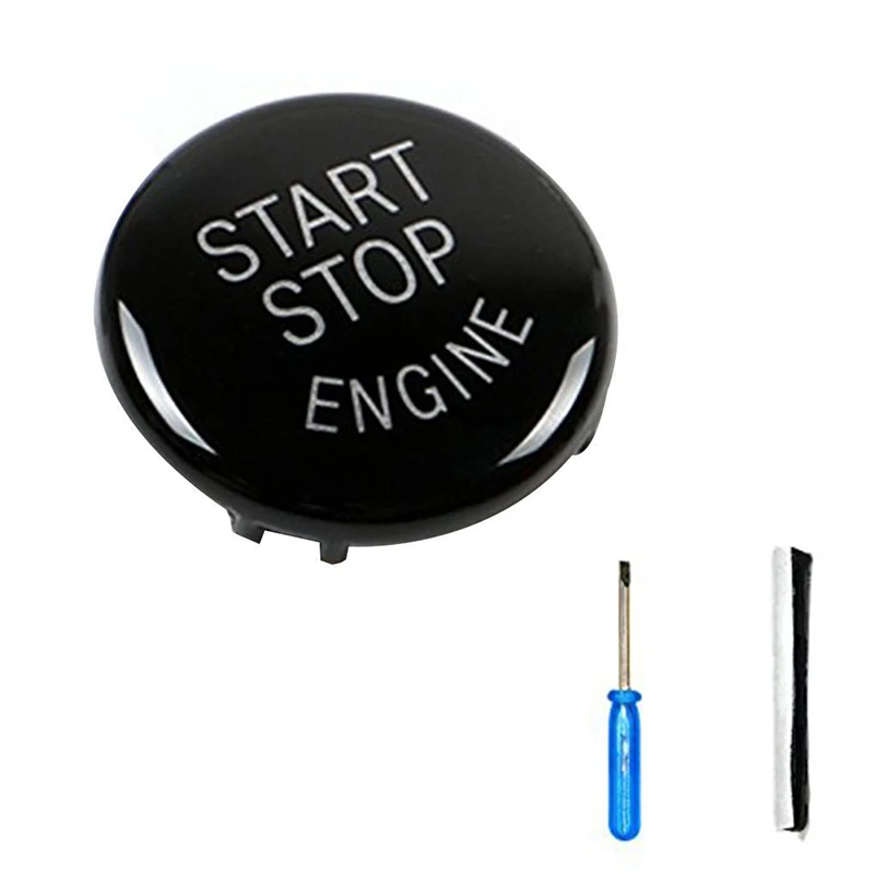 

For BMW E60 E70 E90 E92 3/5 Series Black Engine Start Stop Switch Button Cover
