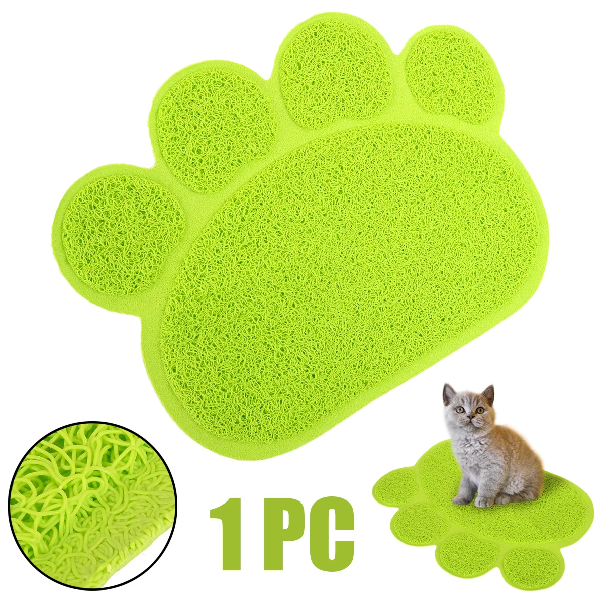 

1PC Animal Claw Paw Shape Pets Feet Mat PVC Dog Cat Feeding Bowl Pads 30*40cm