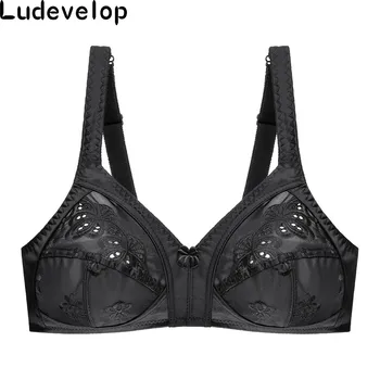 

Ladies Secret New Women Full Cup Sexy Lingerie Unlined Lace Bralette Underwire Big Size Bra Plus size Cotton Minimizer Bras