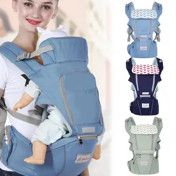 

Gabesy 3 in 1 Ergonomic Baby Carrier Infant Baby Hipseat Carrier Front Facing Ergonomic Kangaroo Baby Wrap Sling for Baby Travel