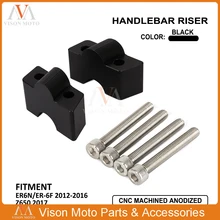 Алюминиевый сплав Руль высота стояк ручка бар крепление зажим для Kawasaki ER6N ER-6N ER6F ER-6F ER 6N 6F 2012- Z650