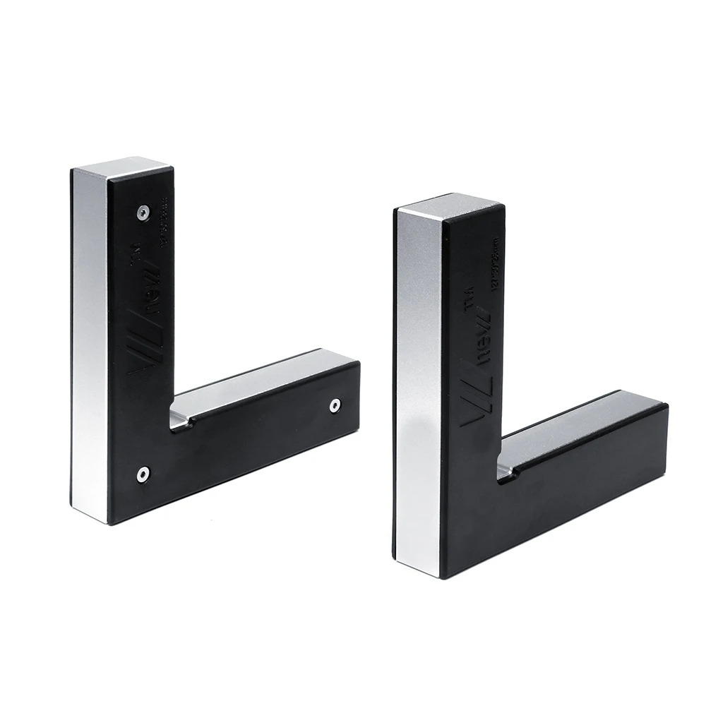Meilleur 2 pièces En Aluminium Alliage Angle Droit de Précision De Serrage Carrés 127x127mm 90 Degrés Machiniste Positionnement À Bois Outil De Serrage