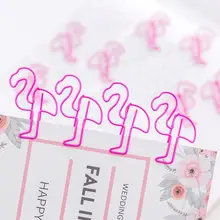 10 шт. Ellen Brook креативные офисные школьные принадлежности Kawaii милый мультфильм Розовый фламинго животные скрепки