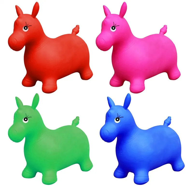 Надувные игрушки для детей, прыгающие на лошадях, прыгающие на лошадях, игрушки для животных, ручной насос