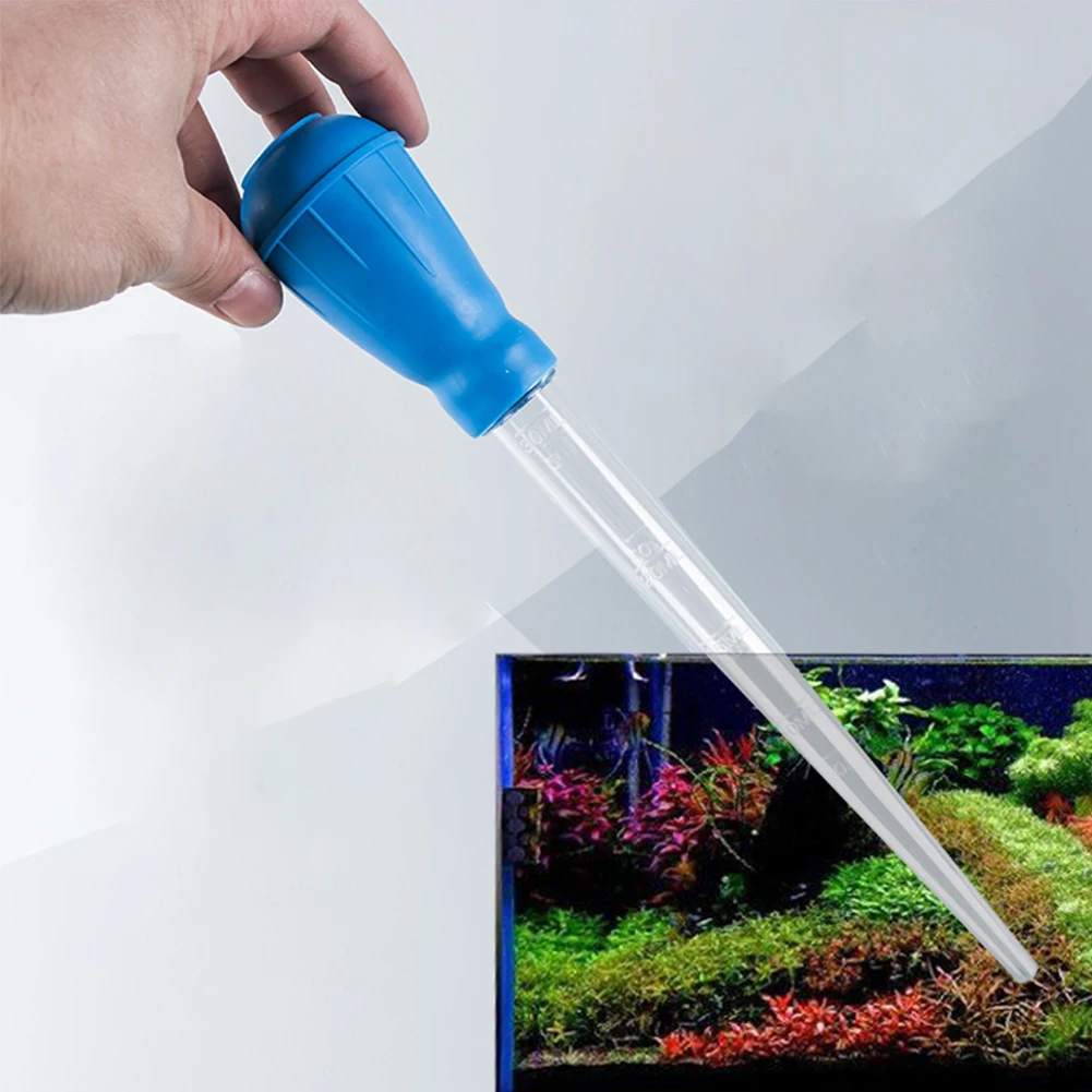 

Multi-purpose Mini Water Changer Cleaning Tool Dropper Feeder For Small Fish Tank Aquarium Accessories