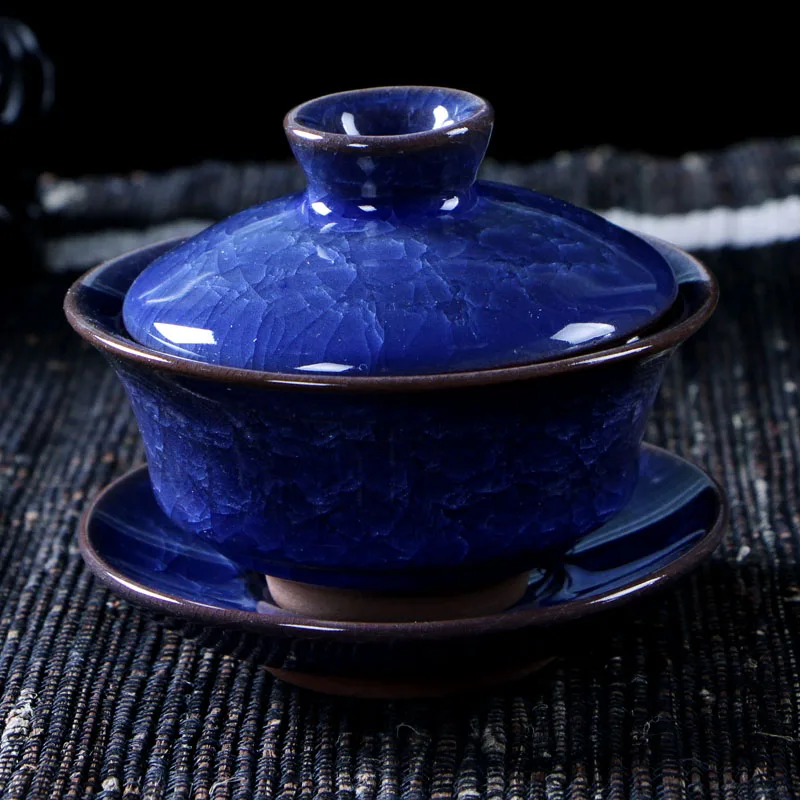 Кофейные чайные сервизы ледяная трещина керамический чайник Gaiwan, чайная чашка китайские чайные наборы кунг-фу