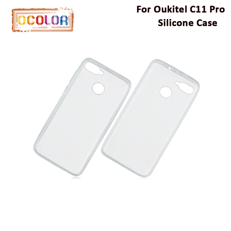 Ocolor для Oukitel C11 Pro силиконовый чехол мягкий антидетонационных задняя крышка