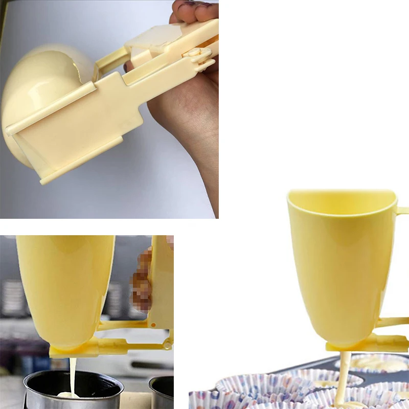 

Konesky New Handle Making Helper Cup Cake Baking Pastry Tools Pastry Batter Dispenser Meatball Mould Dough Batch Dispenser