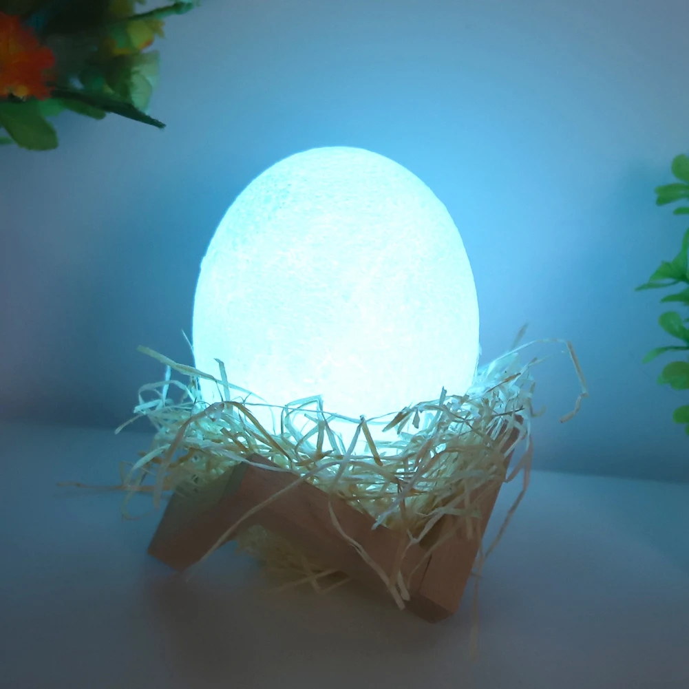 

LED Dinosaur Egg Night Light RGB 16-Color Lamp USB Rechargeable Colorful Flapping LED Lamp For Kids Gift Bedroom
