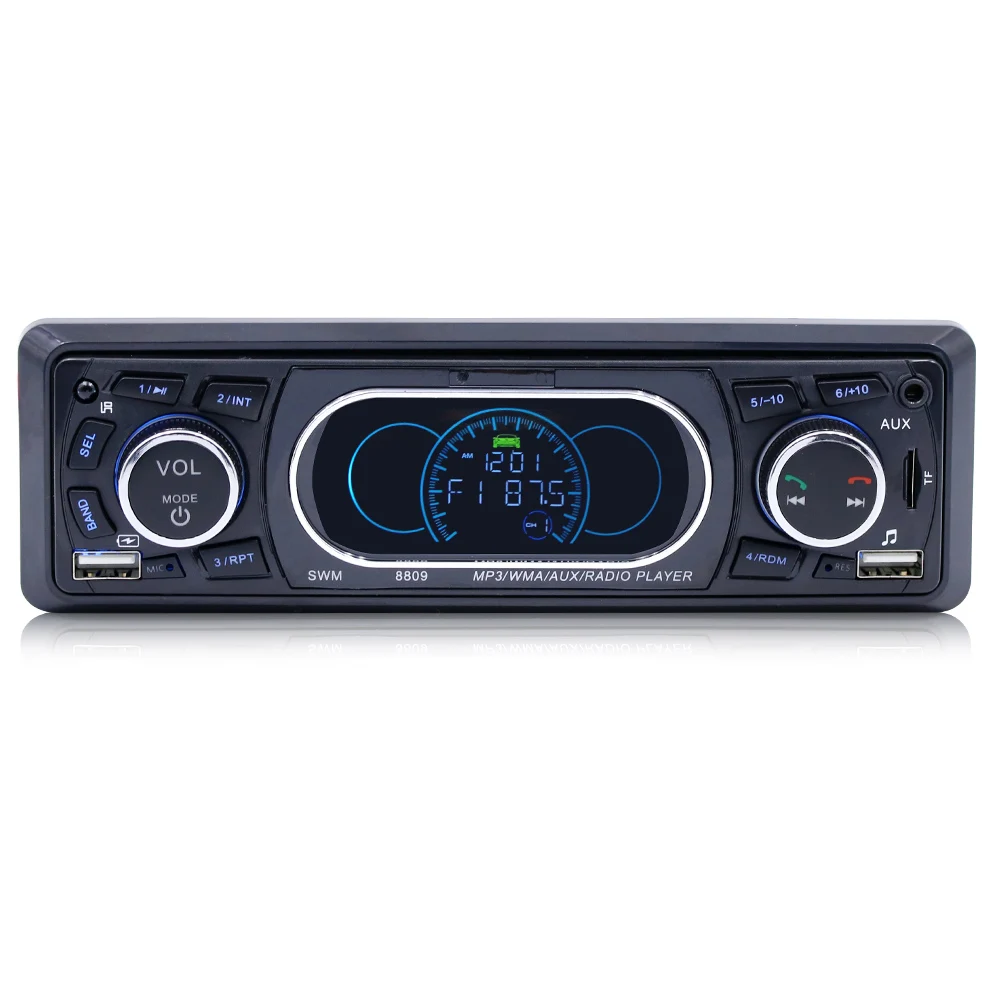 Горячая Автомобильный MP3 Радио HD Bluetooth громкой связи вызов плеер 8809 fm радио