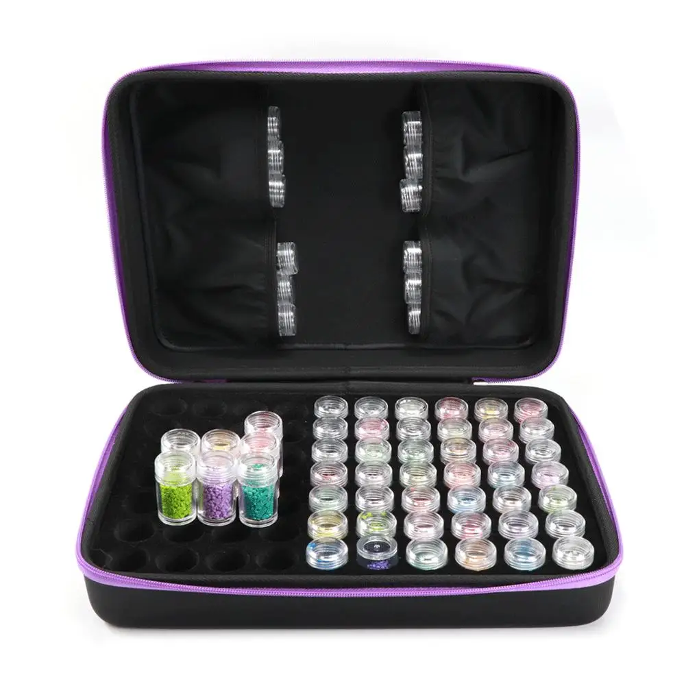 

Essential Oil Storage Bag Shockproof 70 Grid Essential Oil Package DIY Embroidery Box Embroidery Accessories Storage Box
