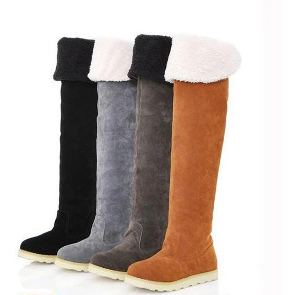 

2018 Winter Snow Boots Women Over The Knee Women shoes Female Warm Fur Tube Long Boots Feminino Zapatos Mujer Bota Size 35-41