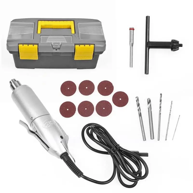

Mini Engraving Pen Grinder 0.3-4.0mm Clamping Head DIY Electric Drill Rotary Tool Set with Slice Drill Mill Grinding Machine