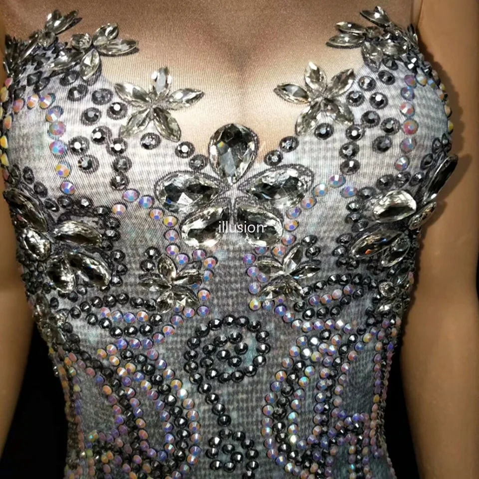 Блестящее белое платье свитер с сеточкой стразы длинное для женщин вечерние