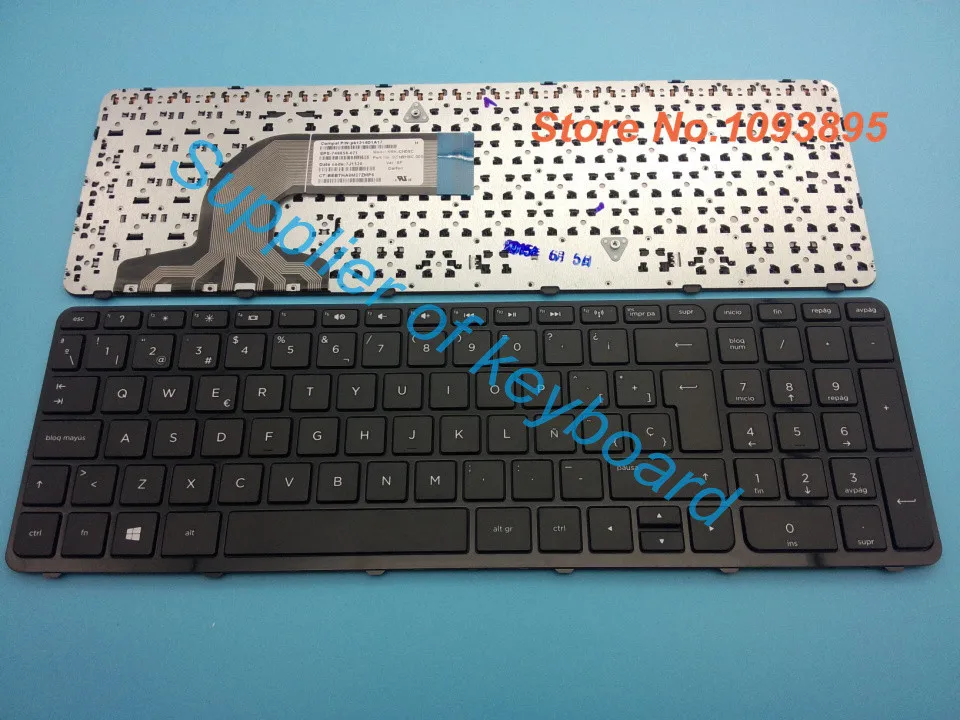 Новая испанская клавиатура для ноутбука HP home 15-r 15-r000 15-r004xx 15-r011dx 15-r013ca с рамкой |