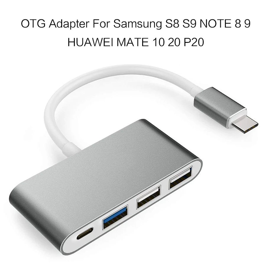 

USB 3.0 2.0 OTG Adapter USB Type C OTG Cable Power for Samsung Note S8 9 Plus HUAWEI Mate P10 20 Pro Macbook Fast Charger Cable