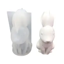 Пасхальный кролик эпоксидная DIY 3D Кролик силиконовая форма для выпечки формы торта пластырь мультфильм стол зеркало украшение инструмент