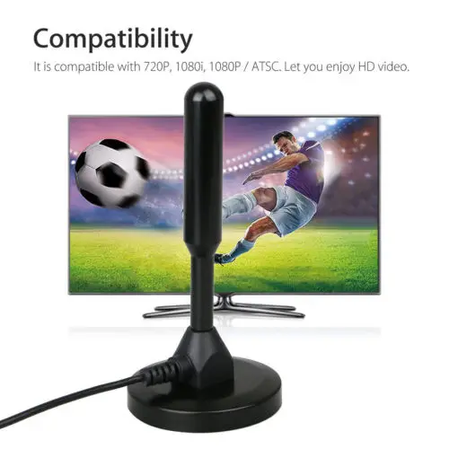 Антенна TV Digital HD 200 мильный диапазон Skywire для помещений 1080P 4K 16 футов коаксиальный