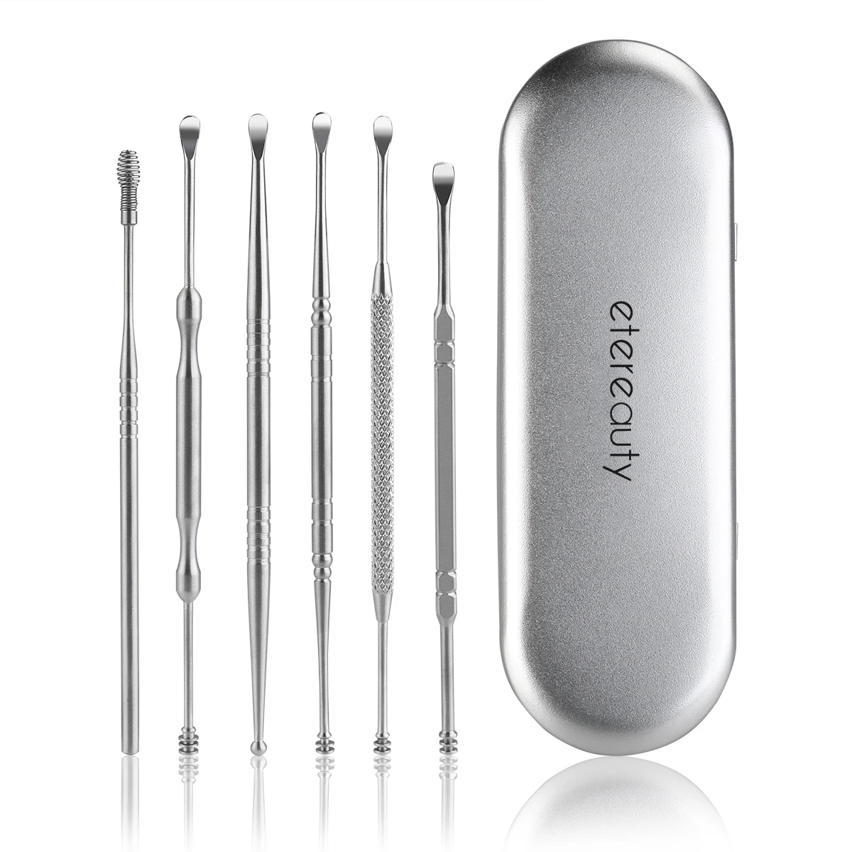 ETEREAUTY 6 Pcs Ear Wax Removal Kit Ear Curette Earwax Removal Ear Pick
