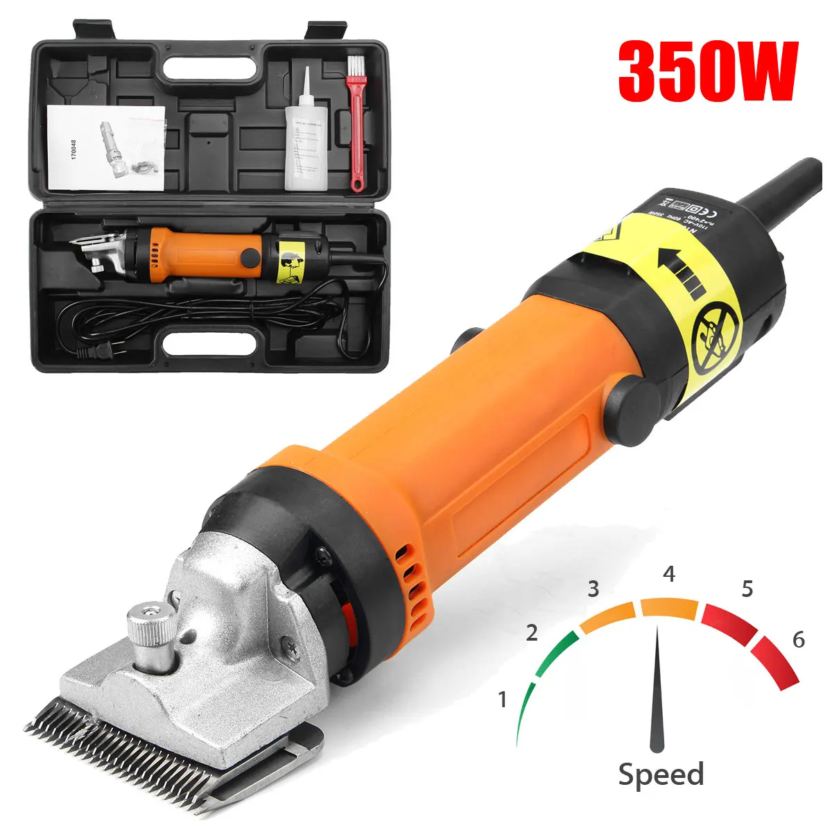 350W Professional Electrical Horse Clipper Shaft Electric Sheep Goat