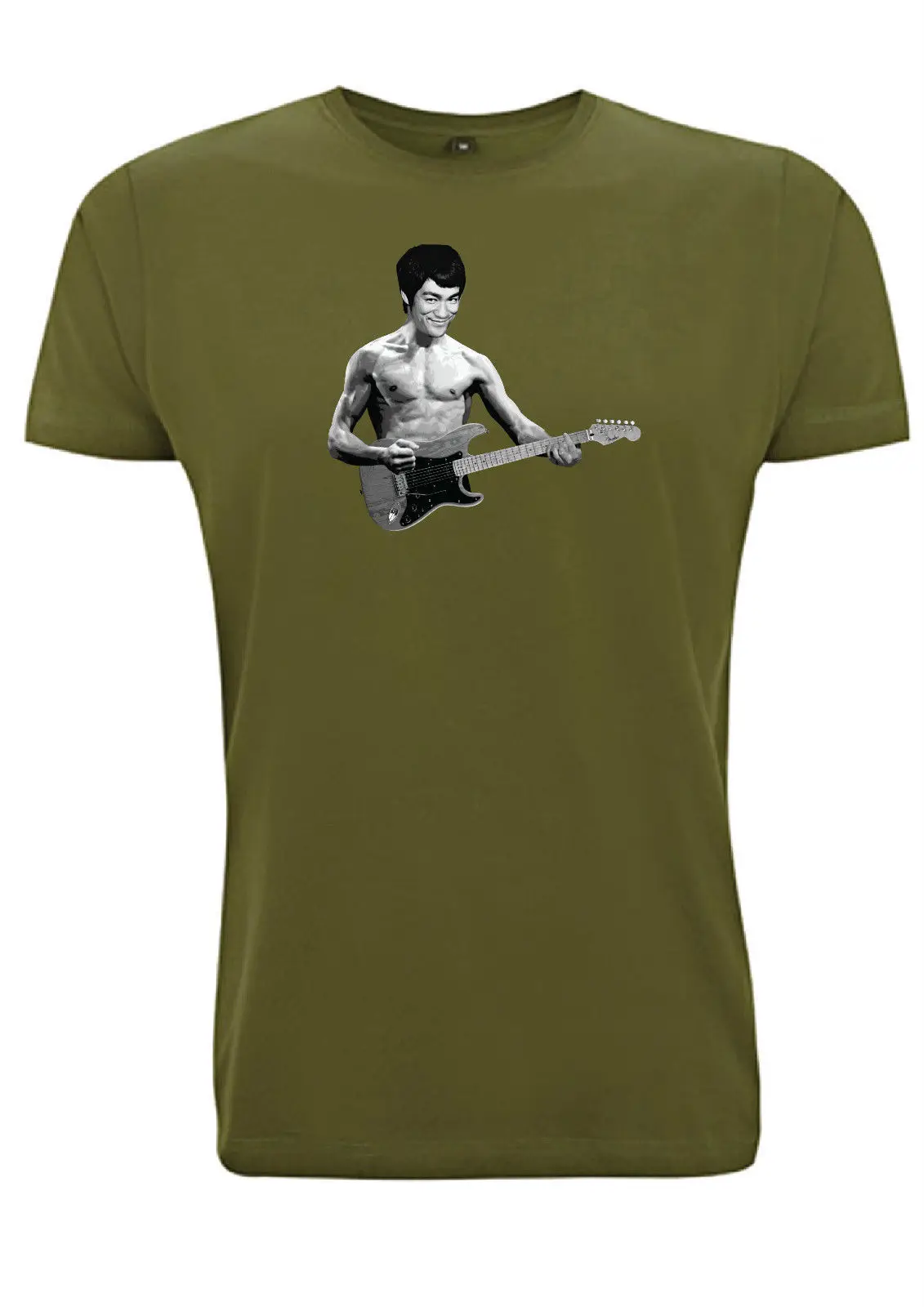 2018 Лидер продаж 100% хлопок Bruce Lee гитара футболка введите Дракон Мстители Старк
