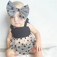 Glane Brief детская одежда для новорожденных девочек летнее пляжное платье футболка брюки в горошек летние костюмы слитные купальники для девочек