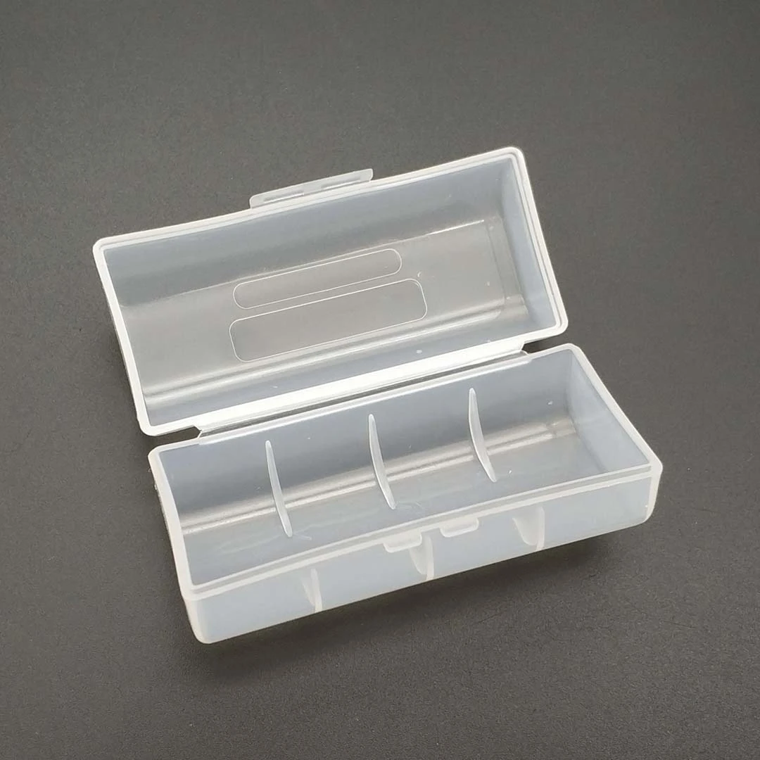 

Transparent Clear Plastic Case Holder Battery Storage Box For 1 X 26650 Rechargeable Battery Storage Case