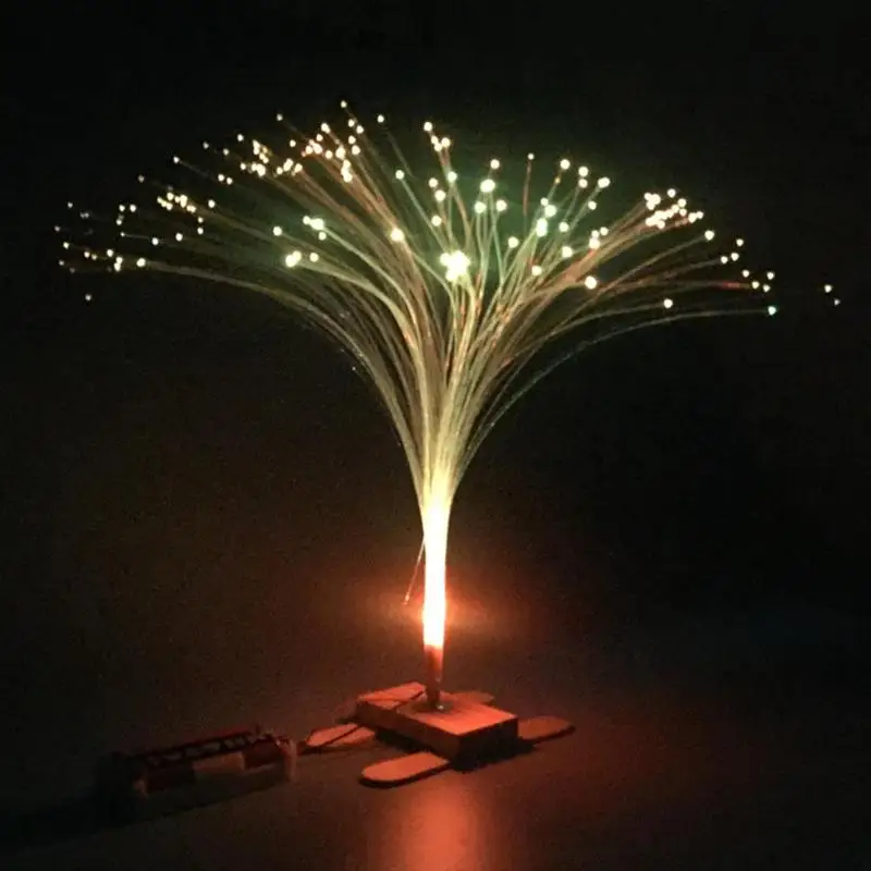 Kids DIY Colorful Fiber Optic Lights Children Science Experiment