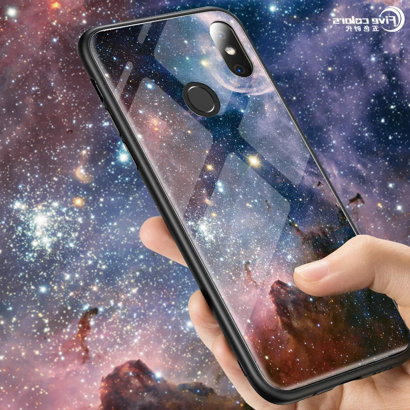 Чехол из закаленного стекла Marble Space Star для Xiaomi Redmi Note 4 4Pro мягкие чехлы ТПУ 4X Pro 5 5&quot