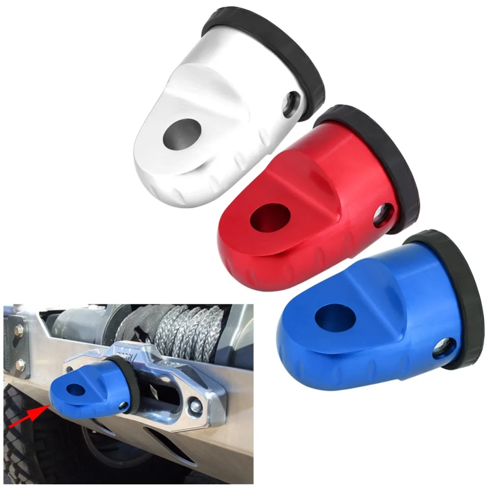 

1 pcs Aluminum Winch Link Connection Hook Mount With Titanium Pin & Rubber Guard for UTV ATV Automotive accessories