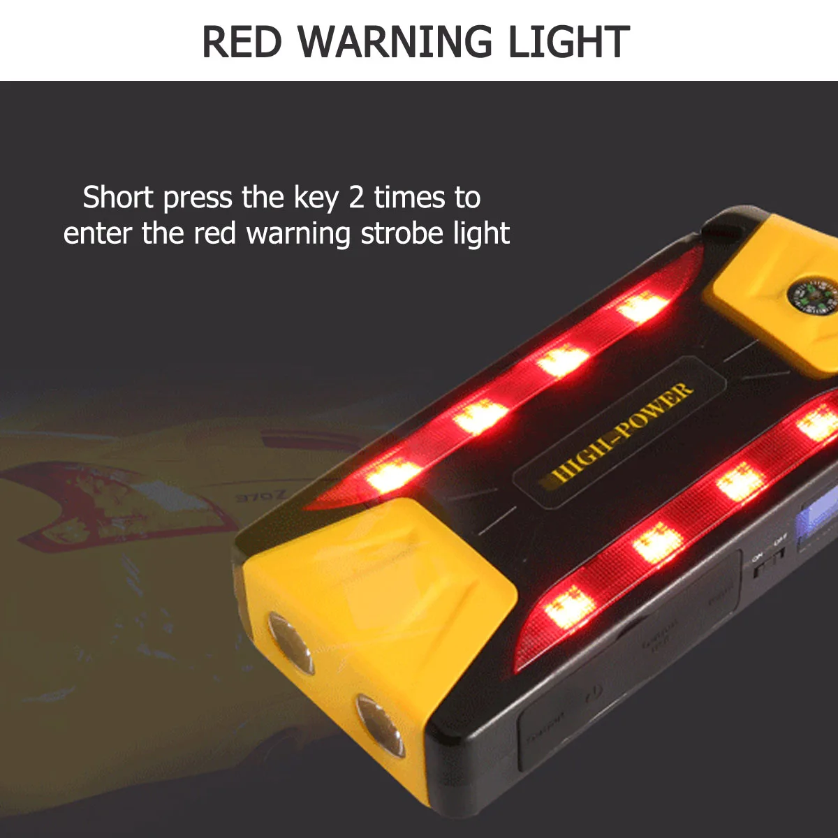 KROAK многофункциональный автомобильный стартер 89800mAh 12V 4USB 600A Портативный