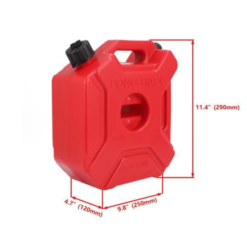 Портативный газовый топливный бак, пластиковый бензиновый автомобильный запасной контейнер, бензиновый бак, канистра для ATV UTV, мотоцикл 3л