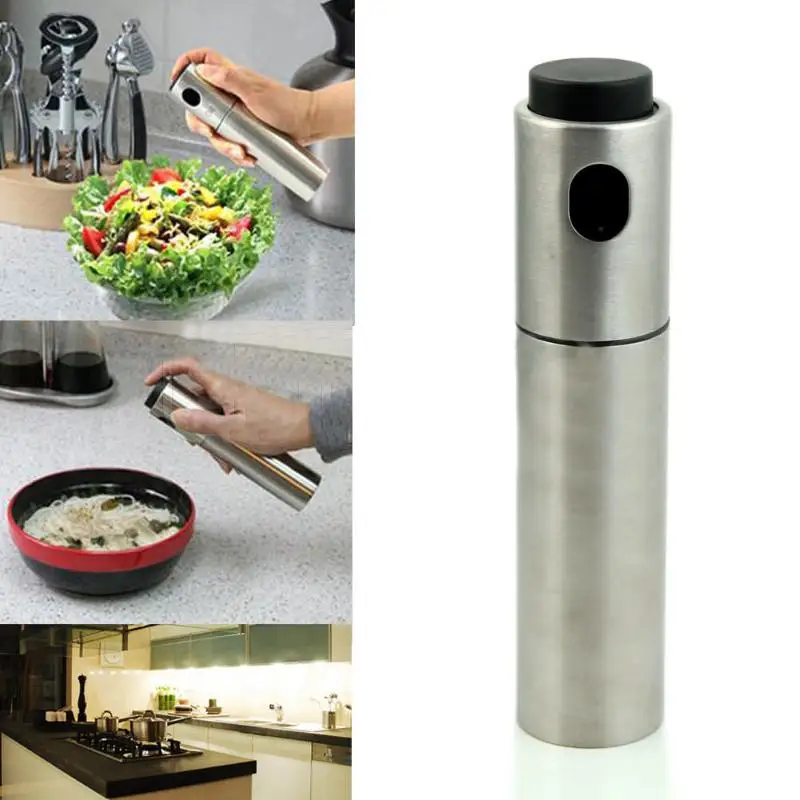 

Pepper Power Sprayer 1pc Stainless Steel Spray Pump Bottle Oil Cooking Sprayer Home Yard Roasting Sauteing Tools