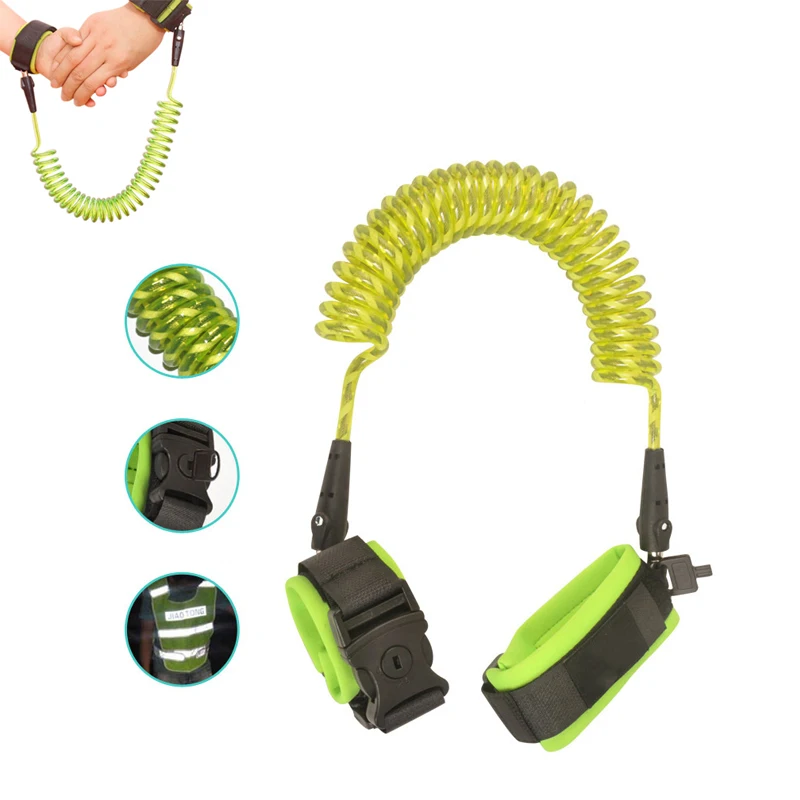 Adjustable Kids Safety Anti-lost Link Band Belt Walking Assistant Baby Walker Wristband YJS Dropship