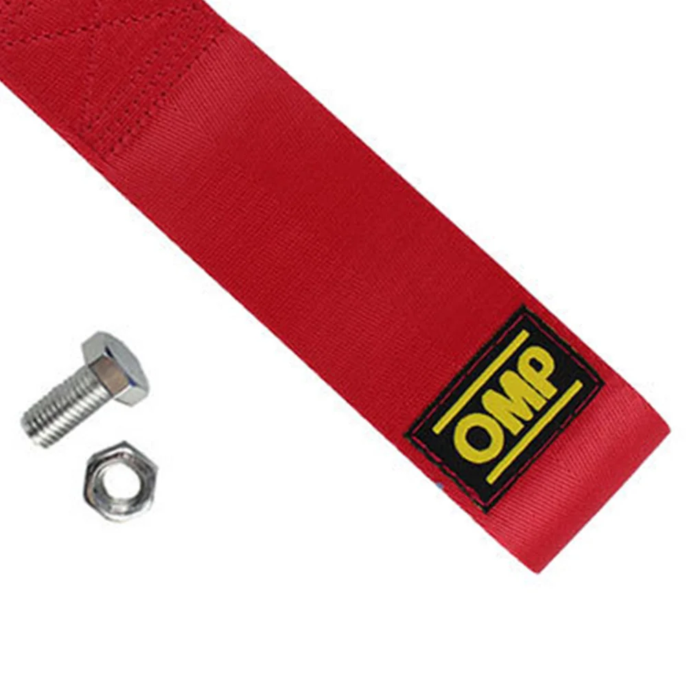 8-12 مللي متر عالية القوة سباق الأحمر سحب هوك الرياضية Tow Strap وضعت مقطورة سيارة حبل للمركبة الجبهة الخلفية الوفير