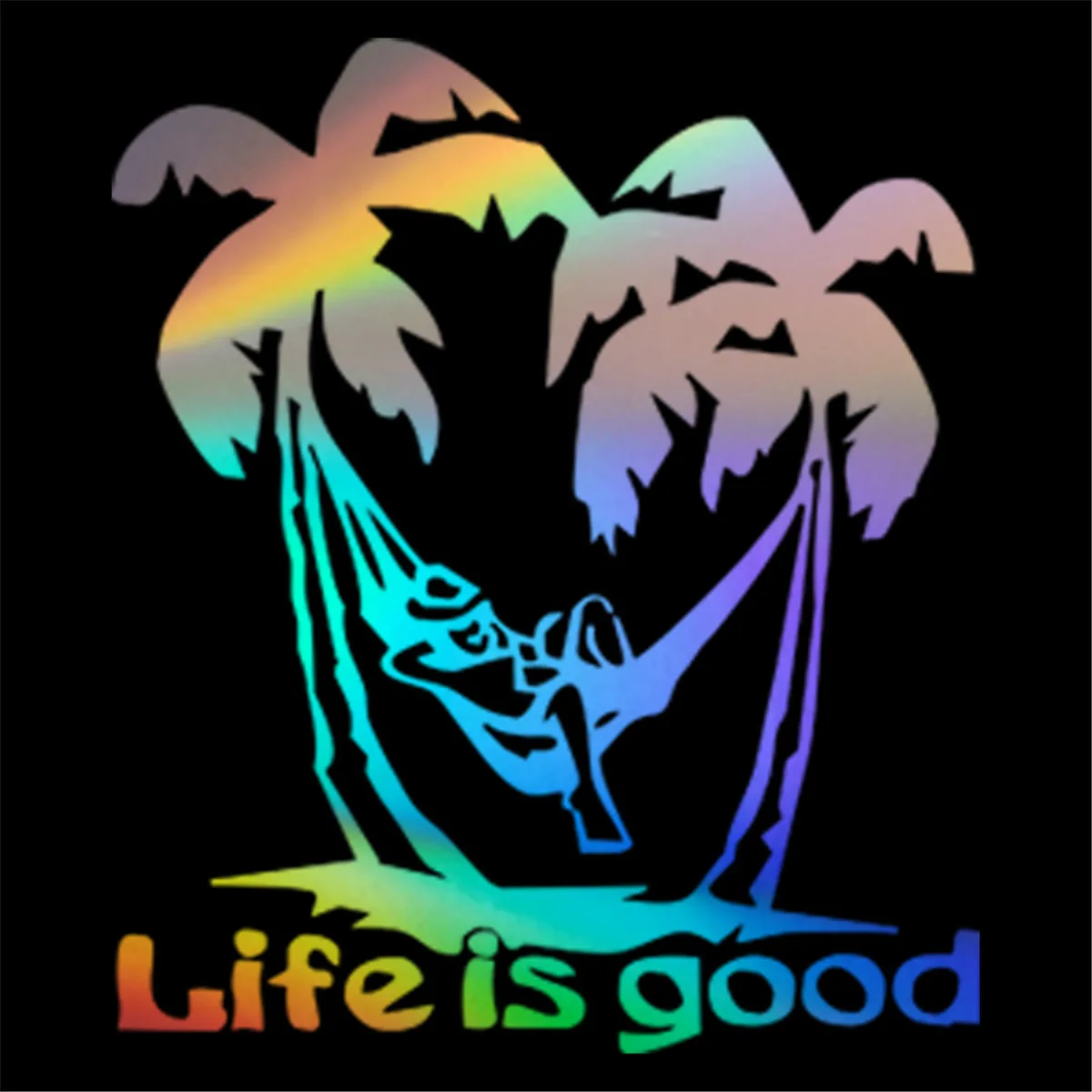 Life Is Good Wall Home Glass Window Door Car Sticker Laptop Auto Truck